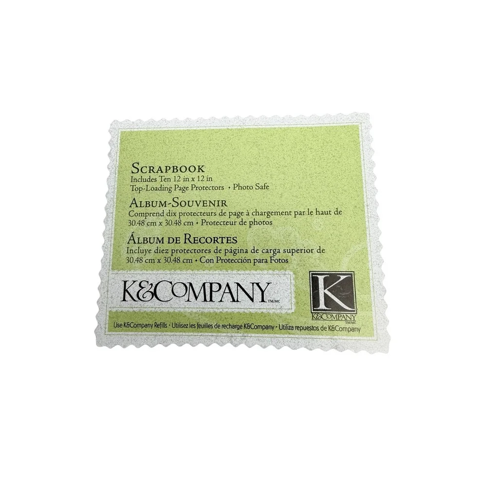 K&Company Scrapbook Album 12x12 Ten Top-Loading Page Protectors‎ Lot of 2 NEW